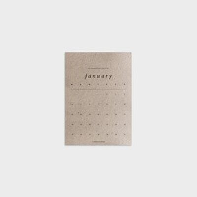 2021 Grey Desk Calendar