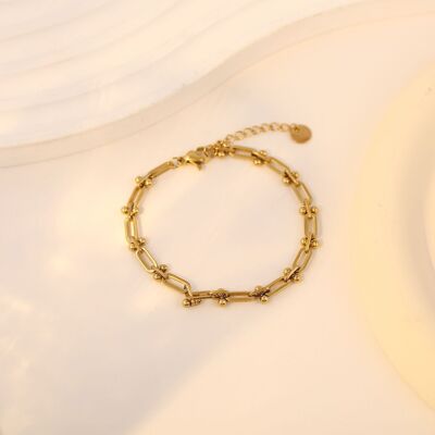 Original oval chain gold bracelet