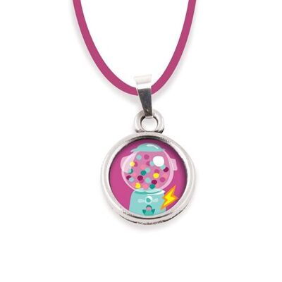 Süßigkeiten-Halskette für Kinder – Silber