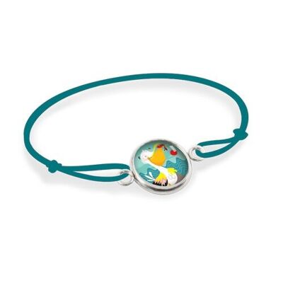 Pelican Children's Cord Bracelet - Silver