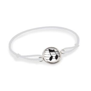 Bracelet Cordon Enfant Note de Musique - Argent