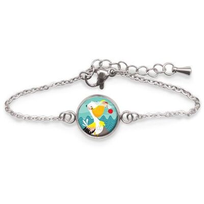 Pelican Children's Curb Bracelet - Silver