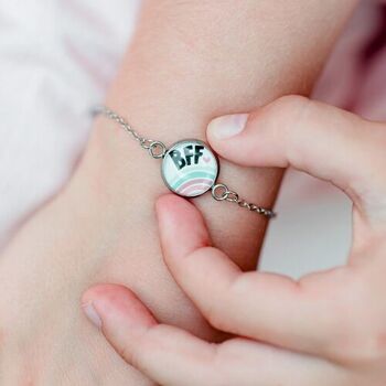 Bracelet Gourmette Enfant Montgolfière - Argent 4