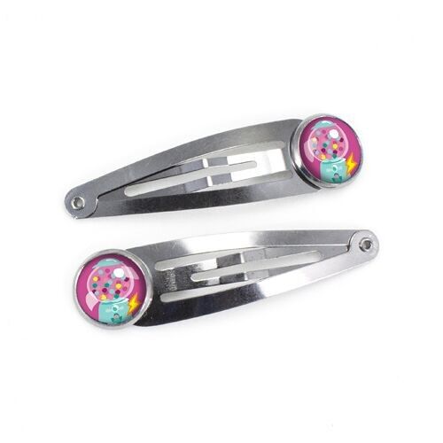 Barrettes Enfant Bonbons - Argent