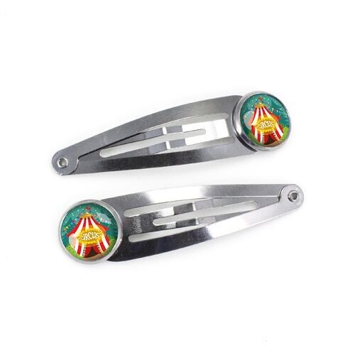 Barrettes Enfant Cirque - Argent