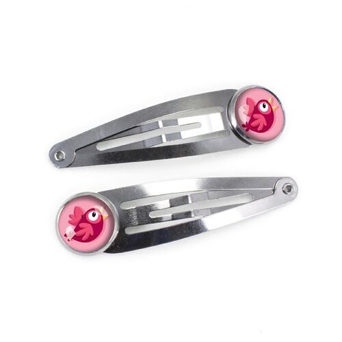 Barrettes Enfant Oiseau - Argent