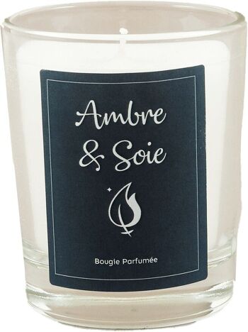 BOUGIE DE JUSTINE PARFUMÉE AMBRE & SOIE