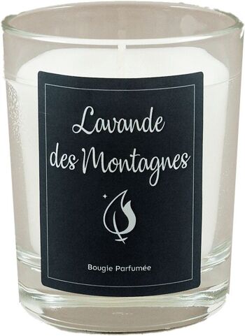 BOUGIE DE JUSTINE PARFUMÉE LAVANDE DES MONTAGNES