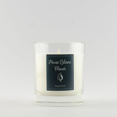 JUSTINE FLOWERY WHITE MUSK SCENTED CANDLE