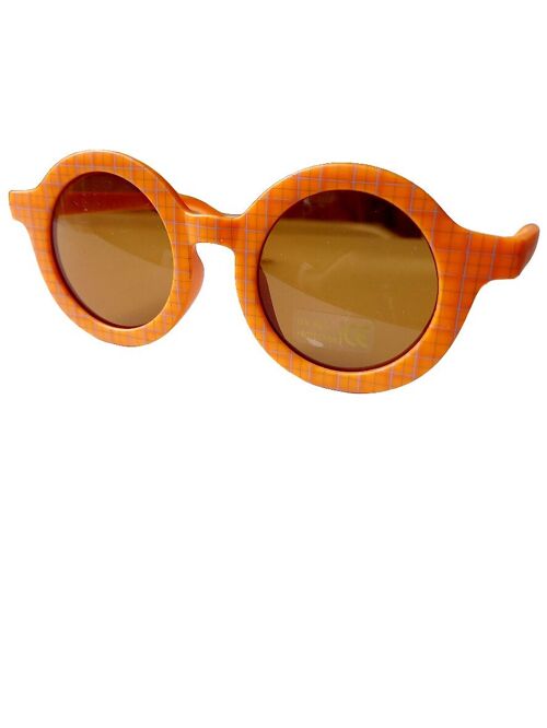 Children's sunglasses retro diamond orange