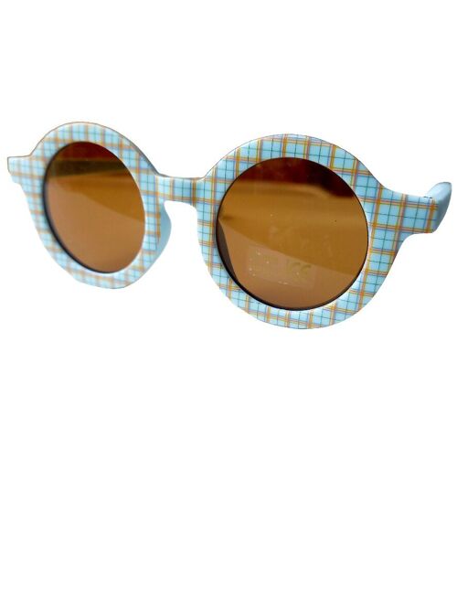 Children's sunglasses retro diamond light blue