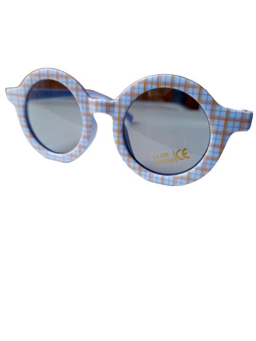 Children's sunglasses retro diamond blue