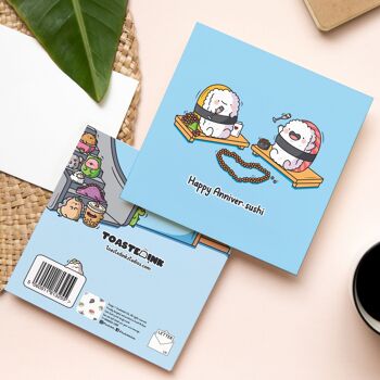 Carte d’anniversaire de sushi | Carte d'anniversaire | Carte de voeux 4