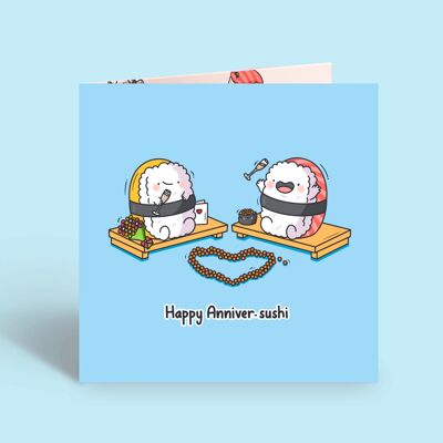 Sushi Anniversary Card | Anniversary Card | Greeting Card