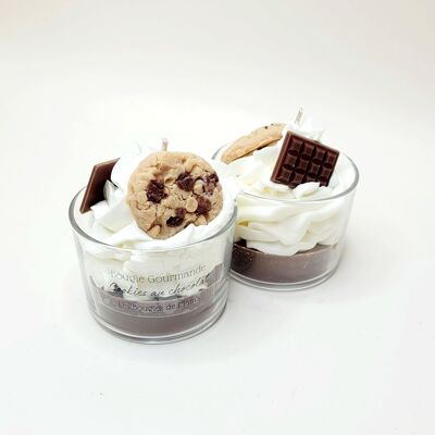 Vela Gourmet con Galleta de Chocolate