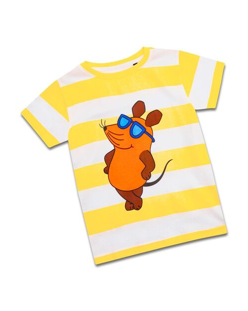 koaa – Die Maus Beachboy Stripes – T-Shirt white/yellow