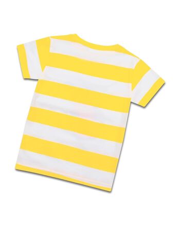 koaa – The Mouse Beachboy Stripes – T-Shirt blanc/jaune 2