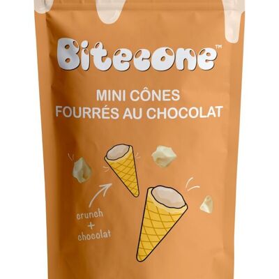 White chocolate bitecone