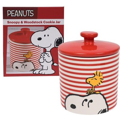 Biscottiera Peanuts / Snoopy in gres 16,5 cm