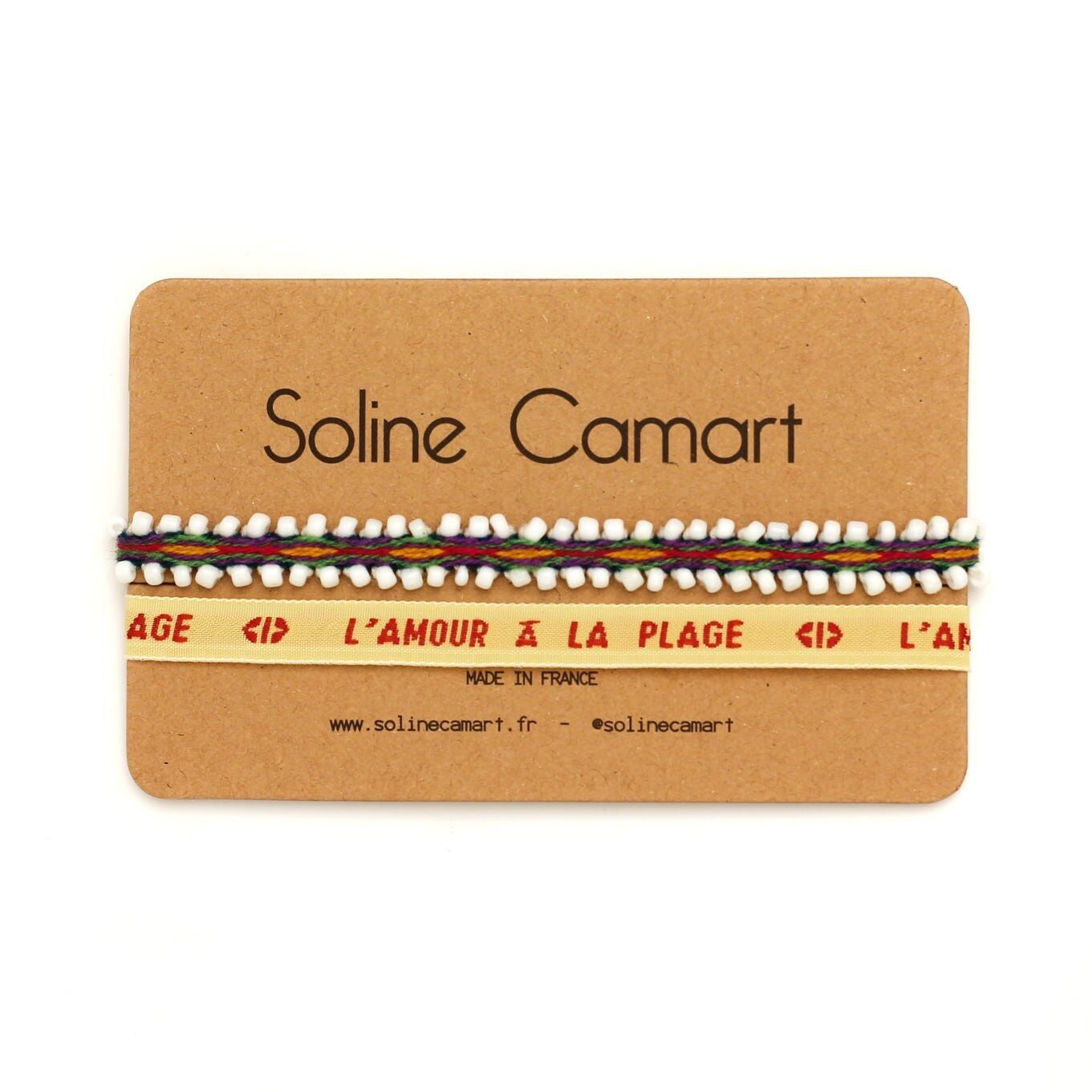 ETHNIC BRACELET DUO & LOVE AT THE BEACH - Yellow