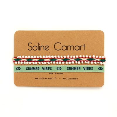 PULSERA ÉTNICA DUO & SUMMER VIBES - Verde