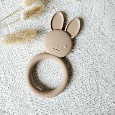 Rabbit teething ring - Sand