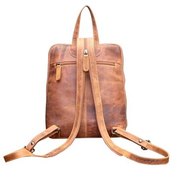 Mari Daypack Sac à dos de ville en cuir pour femme Petit pour iPad 15