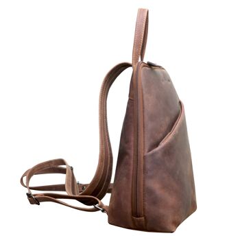 Mari Daypack Sac à dos de ville en cuir pour femme Petit pour iPad 25