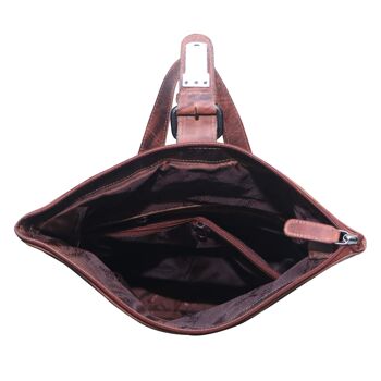 Sandy Petit Sac à Dos avec Roll Top Filles Sac à Dos en Cuir Femme Moderne 5