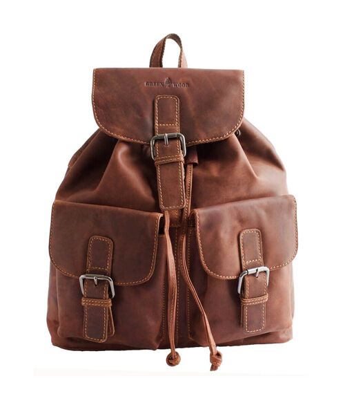 Sarah Vintage Lederrucksack Damen Rucksack Groß Herren Reiserucksack