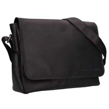 Ralf Petit sac à bandoulière Sac en cuir pour femme Sac pour tablette pour homme 25