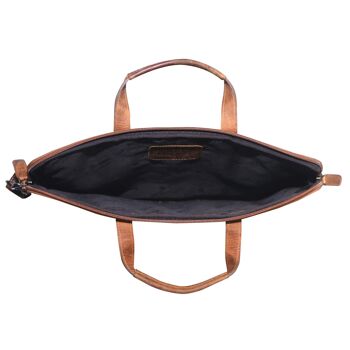 Fred sac pour ordinateur portable 17 pouces en cuir avec bandoulière amovible sac à bandoulière 19