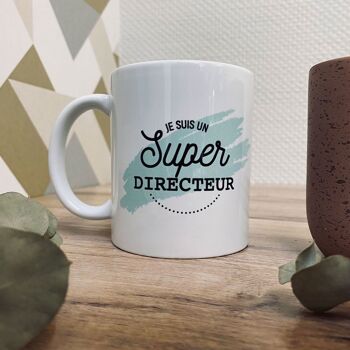 Mug super directeur - fin d'année scolaire ou cadeau pour son patron 1