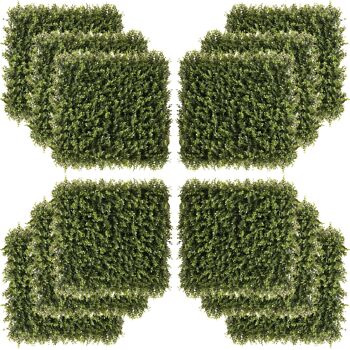 Meubles Hüsch 12 pièces art mur végétal 50x50cm protection UV intimité flotteur herbe design haagplant pour votre propre décor 1