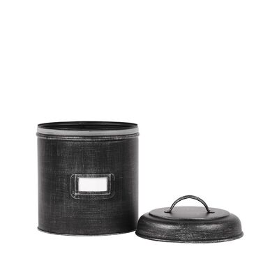 Caja de Almacenamiento Morres - Negra - Metal - XL - 20x20x25 cm