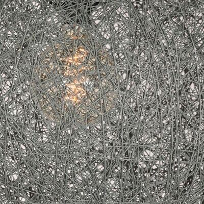 Morres Hanglamp Twist - Grijs - Vlas - L