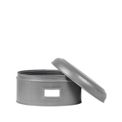 Caja de almacenamiento Morres - Gris antiguo - Metal - S - 13x13x10 cm
