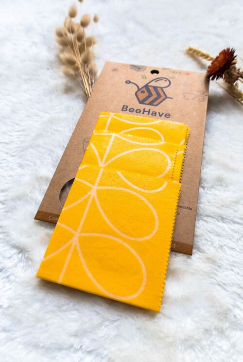 Bee Wrap Beehave - Feuillage jaune