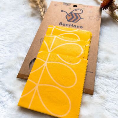 Bee Wrap Beehave - Fogliame giallo