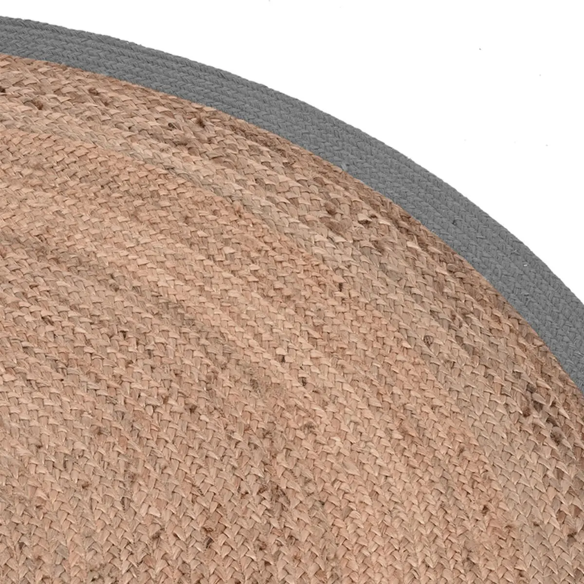 Achat Revêtement de sol en jute Morres - Gris - Jute - 180x180 cm en gros
