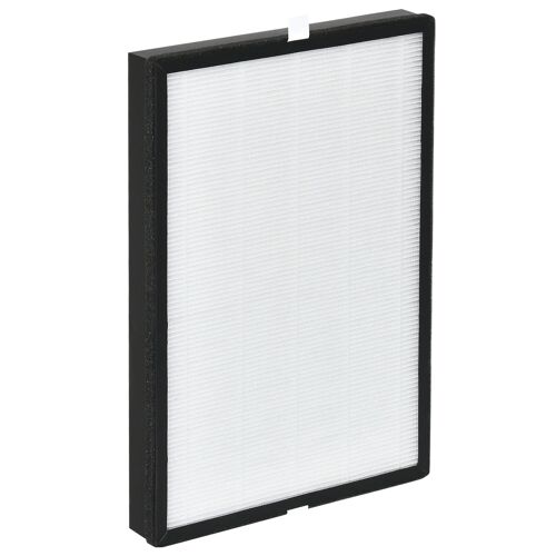 Möbel Hüsch vervangingsfilter voor luchtreiniger H13 HEPA-filter actief koolfilter wit + zwart 39 x 27 x 4,5 cm