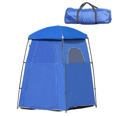 Möbel Hüsch toilettent voor 1-2 personen mobiele douchetent kleedkamer tent met tas douchecabine kleedkamer UPF50 167 x 167 x 218 cm