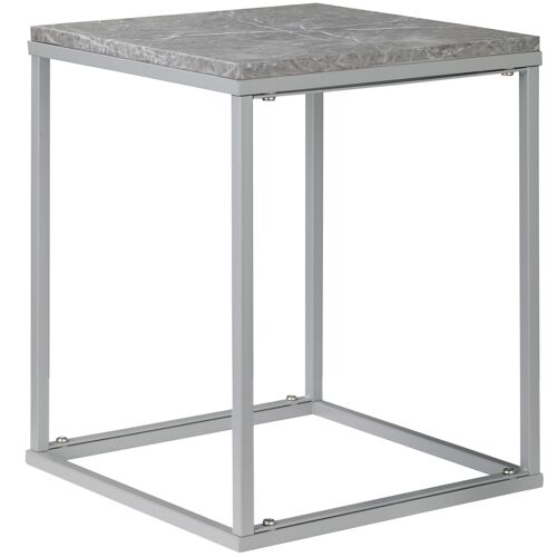 Möbel Hüsch tuintafel bijzettafel salontafel buiten binnen met metalen frame voor tuinterras balkon in industrieel design stabiel 40 x 40 x 50 cm