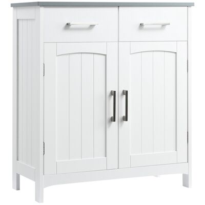 kleankin bathroom furniture bathroom furniture with 2 drawers bathroom furniture with adjustable planks white 68 x 33 x 76 cm