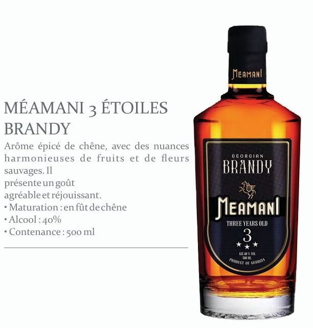 3-Sterne-Brandy – georgische Raffinesse – 50 cl