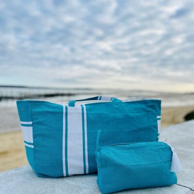 BOLSO y POUCH DE TIRA BLANCA