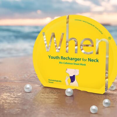 When® Youth Recharger for Neck Premium Bio-Cellulose Sheet Mask (1 unit)