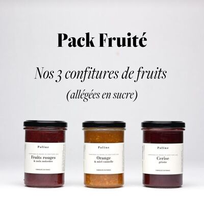 Fruity Pack - Our 3 fruit jams - €165 excluding tax instead of €171 excluding tax