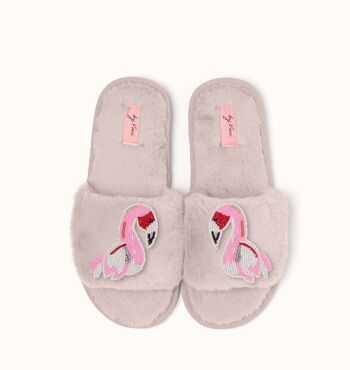 Chaussons vieux rose 3