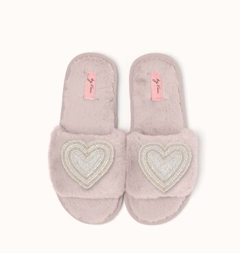 Chaussons vieux rose 13